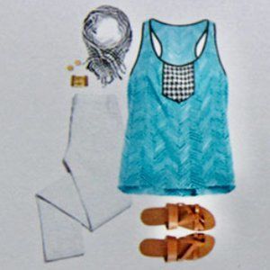 Pixley for Stitch Fix Vaugn Mixed Print Tank Top